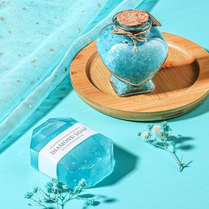 Aromatherapy Bath Himalayan Salt 90g Heart Glass Aromatherapy Amazon Gift Set Bath-PawDear