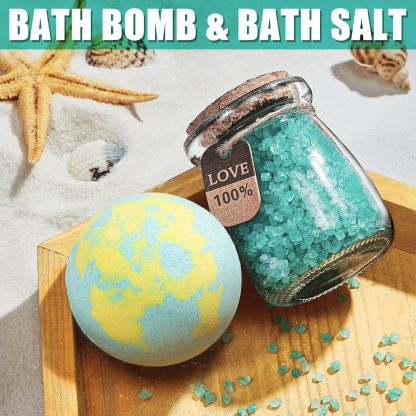 Explosion Blue Green Mixed Color Bath Salt 100G Bath Essential Oil Bubble Bath Ball Bath Salt-PawDear