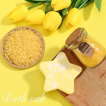 100g Five-Pointed Star Bath Bomb Mixed Color Explosive Salt Bubble Bath Salt Bath Ball Bath Bomb-PawDear