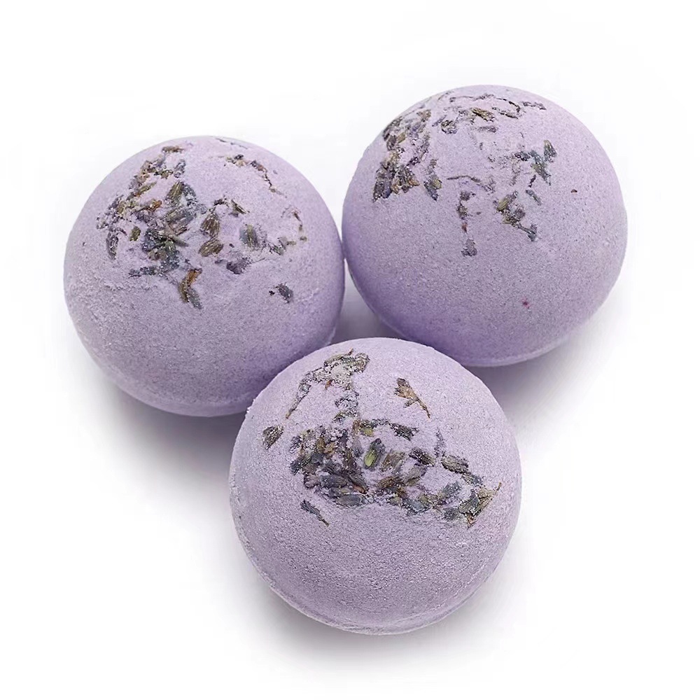 Single Color Dried Flower Bath Salt Ball 100g Bath Ball Aromatherapy Bath Ball Essential Oil Bath Ball Fragrance Bath Ball-PawDear