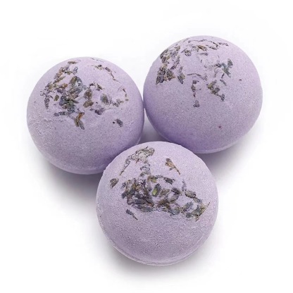 Single Color Dried Flower Bath Salt Ball 100g Bath Ball Aromatherapy Bath Ball Essential Oil Bath Ball Fragrance Bath Ball-PawDear