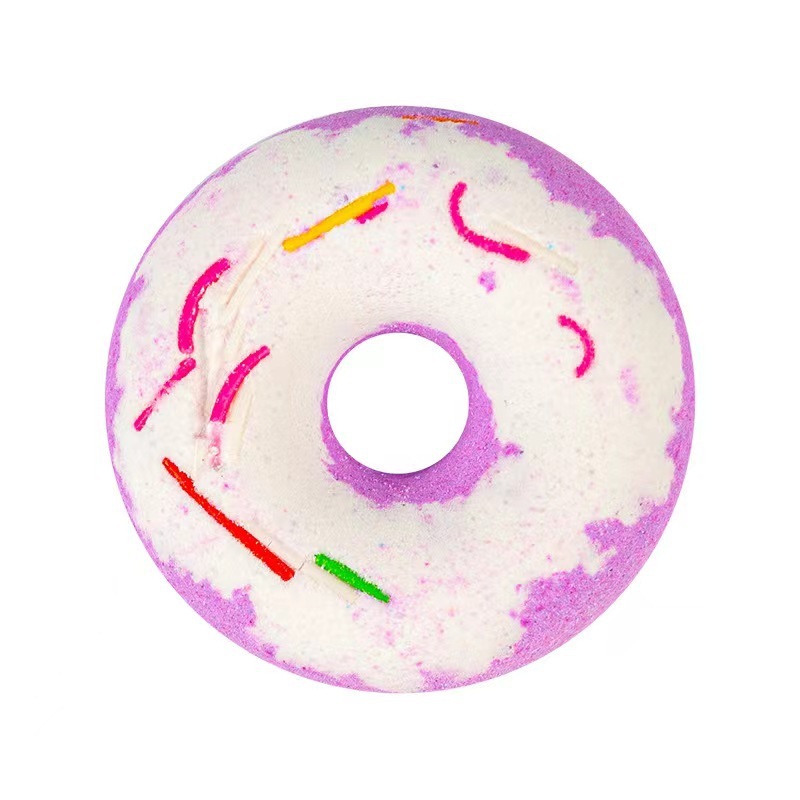 Mini Donut Bath Bath Salts Cleaning Fragrance Ball Bath Essential Oil Ball Bath Salt 40G-PawDear