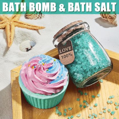 Ice Cream Bath Salt Balls Cake Essential Oil Bath Salt Balls 70g Bath Bomb Salt Aromatherapy Bubble-PawDear
