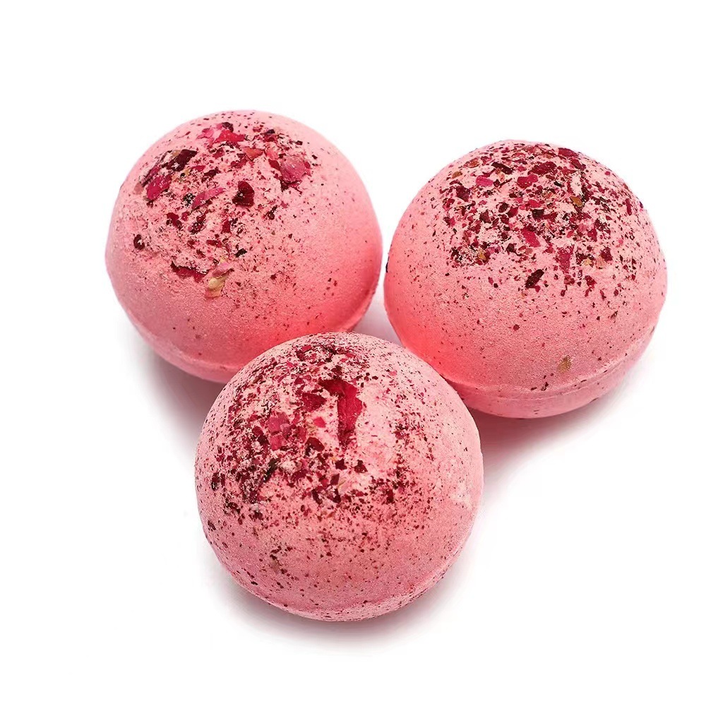 Single Color Dried Flower Bath Salt Ball 100g Bath Ball Aromatherapy Bath Ball Essential Oil Bath Ball Fragrance Bath Ball-PawDear