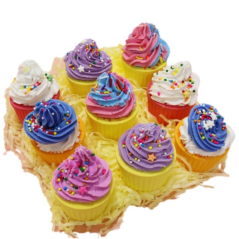 Ice Cream Bath Salt Balls Cake Essential Oil Bath Salt Balls 70g Bath Bomb Salt Aromatherapy Bubble-PawDear