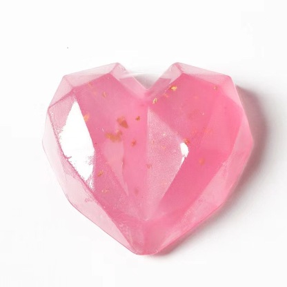 Love Handmade Soap Hand Gift Soap 24K Valentine's Day Gold Foil Soap 50G Wedding Bath Cleaning Love-PawDear