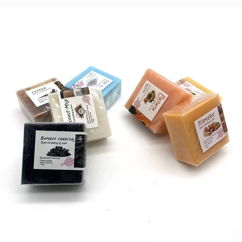 Handmade Essential Oil Soap Rose Lavender Transparent Soap Facial Soap Exfoliating Bath Soap-PawDear