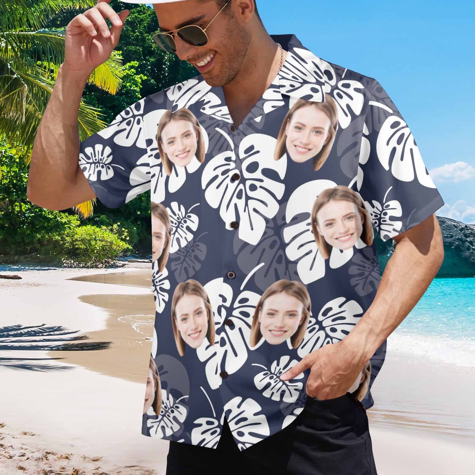 20250415-HHN-1 Men's All Over Print Hawaiian Shirt (T58)(Made in Queen)