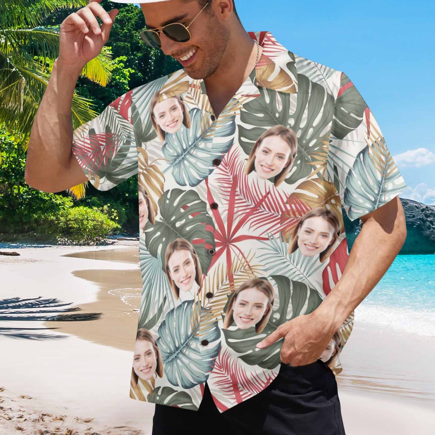 20250415-HHN-2 Men's All Over Print Hawaiian Shirt (T58)(Made in Queen)