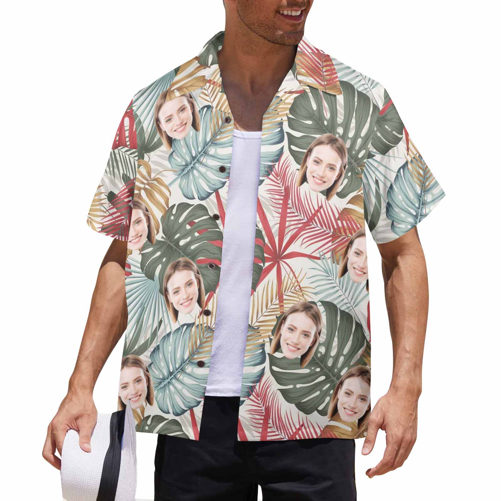20250415-HHN-2 Men's All Over Print Hawaiian Shirt (T58)(Made in Queen)