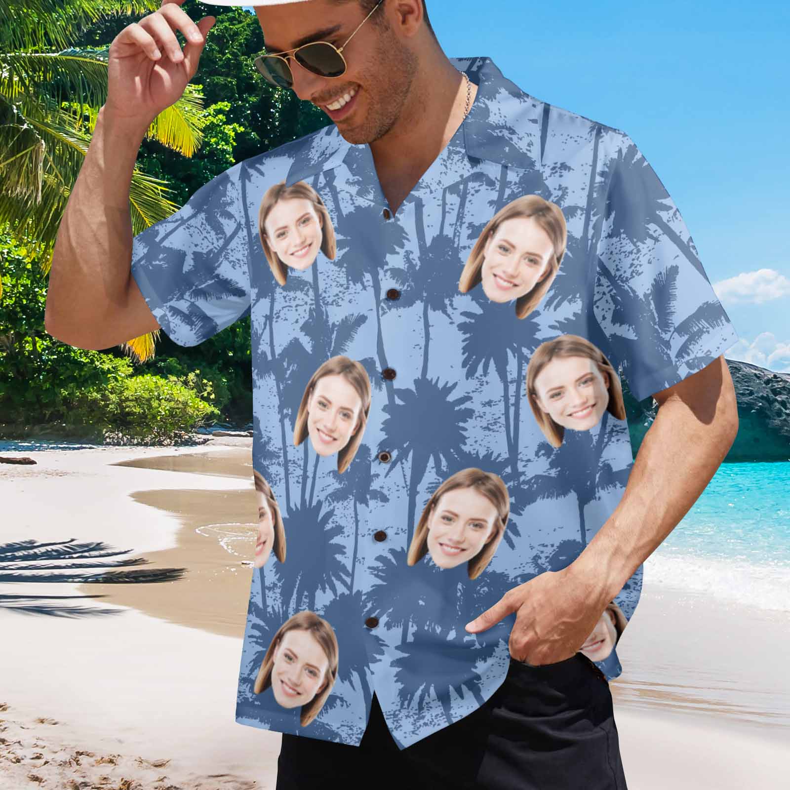 20250415-HHN-3 Men's All Over Print Hawaiian Shirt (T58)(Made in Queen)