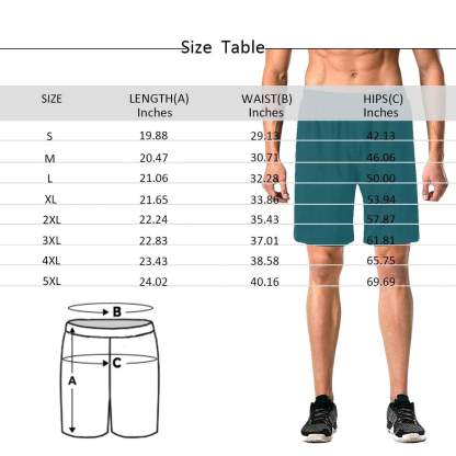 4th of July Beach outfits Custom Face Flag Personalized Photo Men's Elastic Beach Shorts