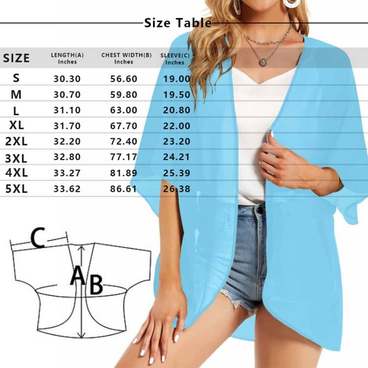 Custom Custom Face American Flag Swim Bikini Cover Up Dress Personalized Women's V-Neck Bikini Beach Tunic Top #Celebrate July Fourth Women's Kimono Chiffon Cover Up - YesCustom