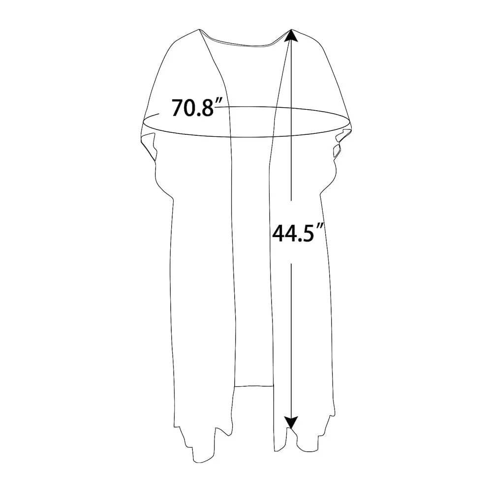 Custom Custom Face American Flag Women's Mid-Length Side Slits Chiffon Cover Up - YesCustom