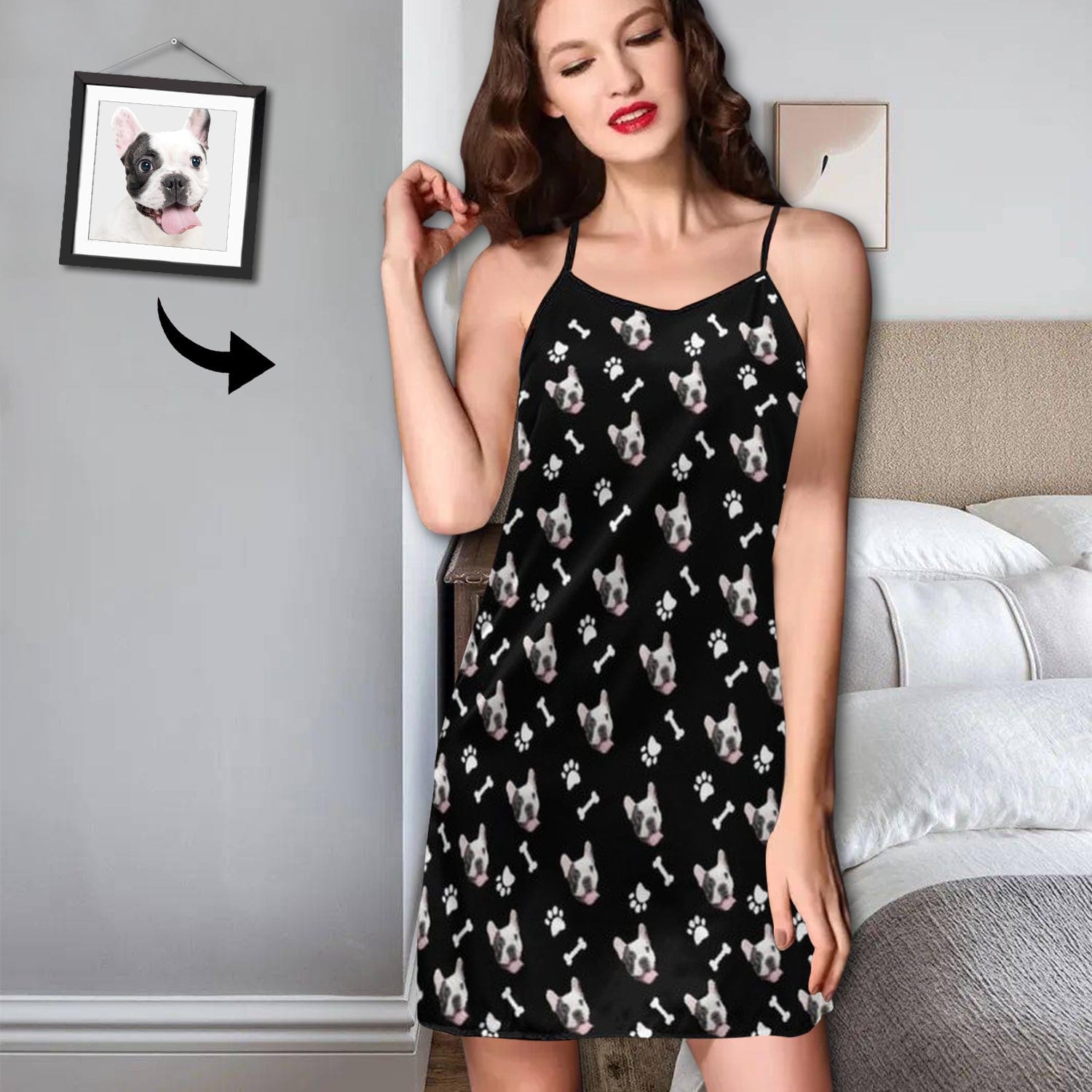 face on pajamas