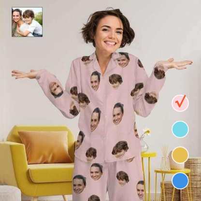 Persoanlized Sleepwear Custom Photo Pajamas Funny Face Pajama Set