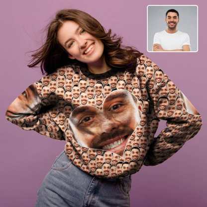 custom seamless face sweatshirt