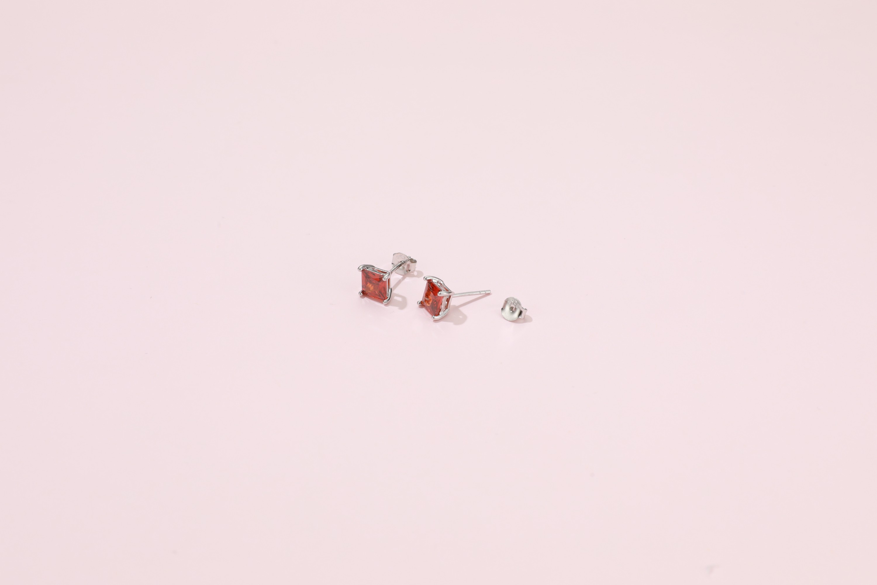 KeyStyle Paste Jewellery Birthstone S925 Sterling Silver Earrings for Women