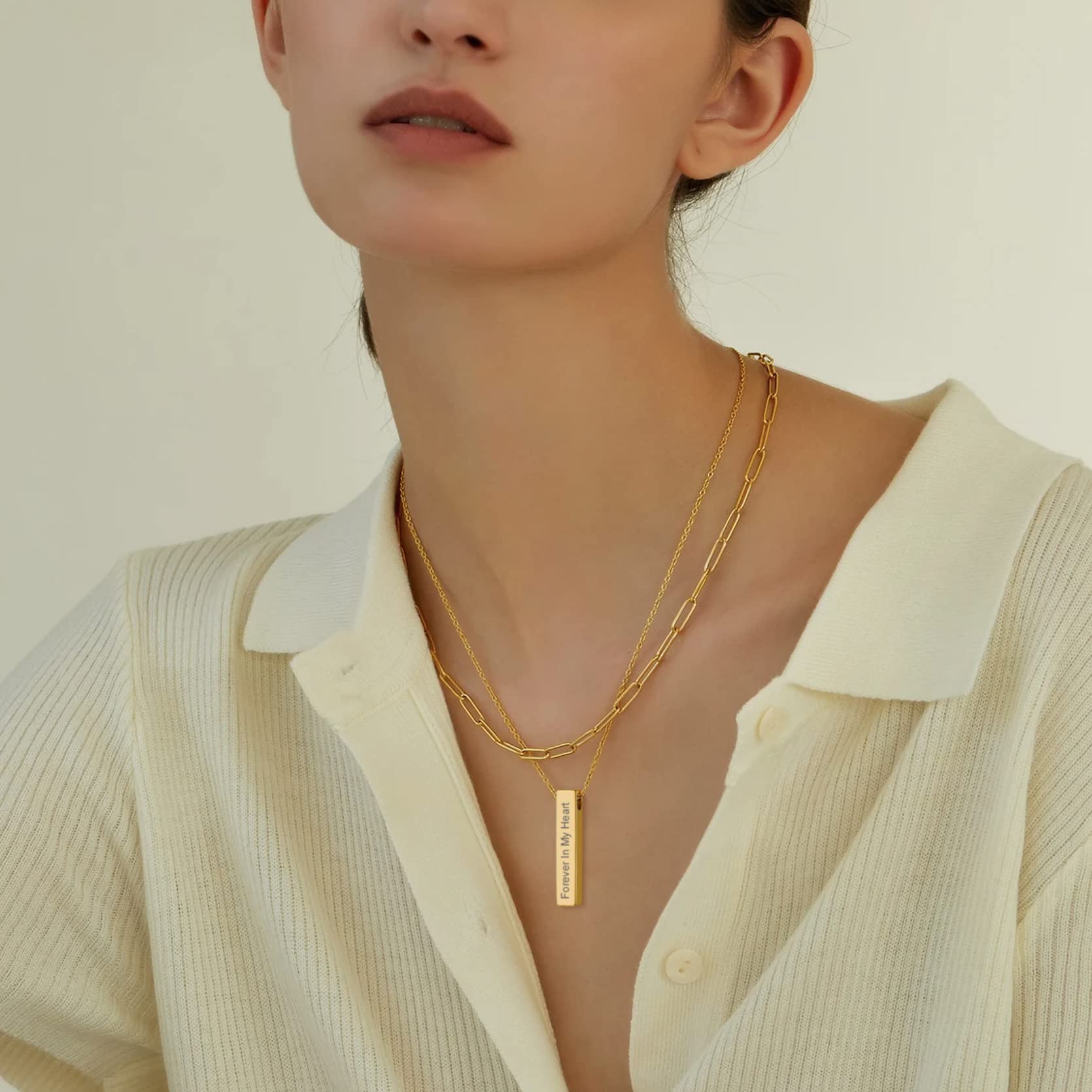 KeyStyle Urn Necklaces for Ashes Stainless Steel Pendant Necklaces for Women Memorial Jewelry for Ashes Holder Cube Keepsake Necklace