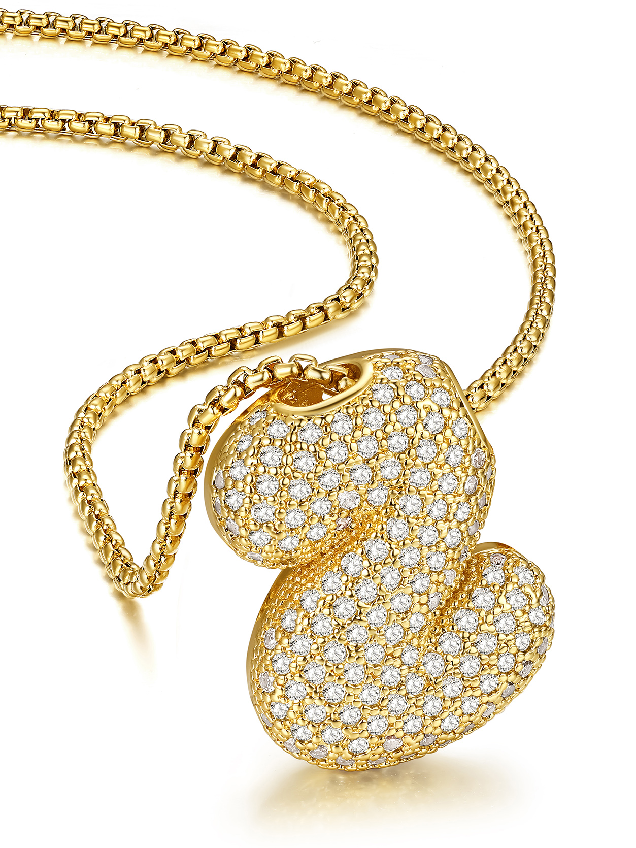 KeyStyle Initial Necklace for Women Shiny Gold Bubble Letter Necklace Alphabet Adjustable Personalized Jewelry Birthday Gift for Women