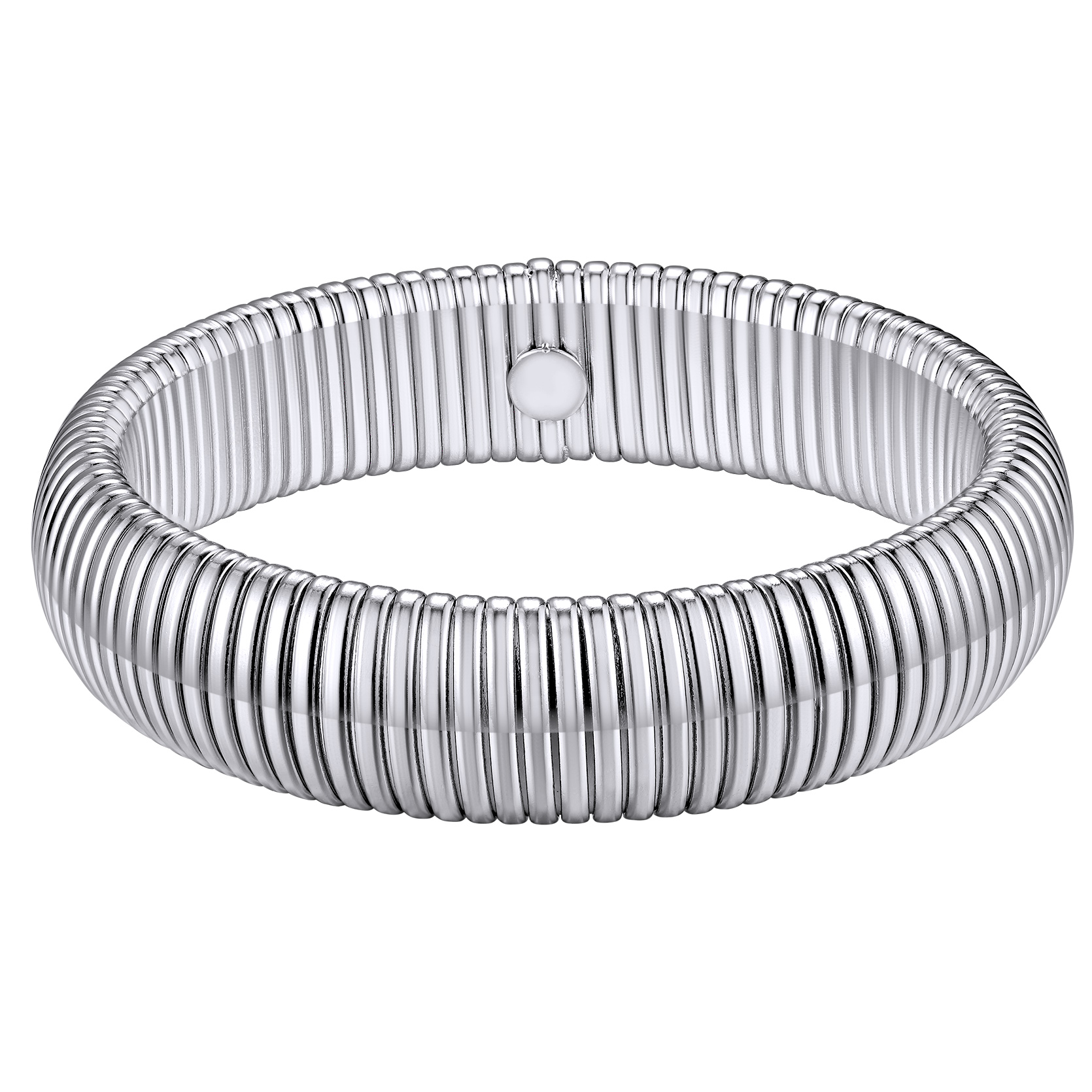 KeyStyle Bangle Bracelets for Women Snake Cobra Wide Bangle Bracelets Flexible Stretch Three Tone Twisted Bands Bracelet Birthday Jewelry Gift for Women