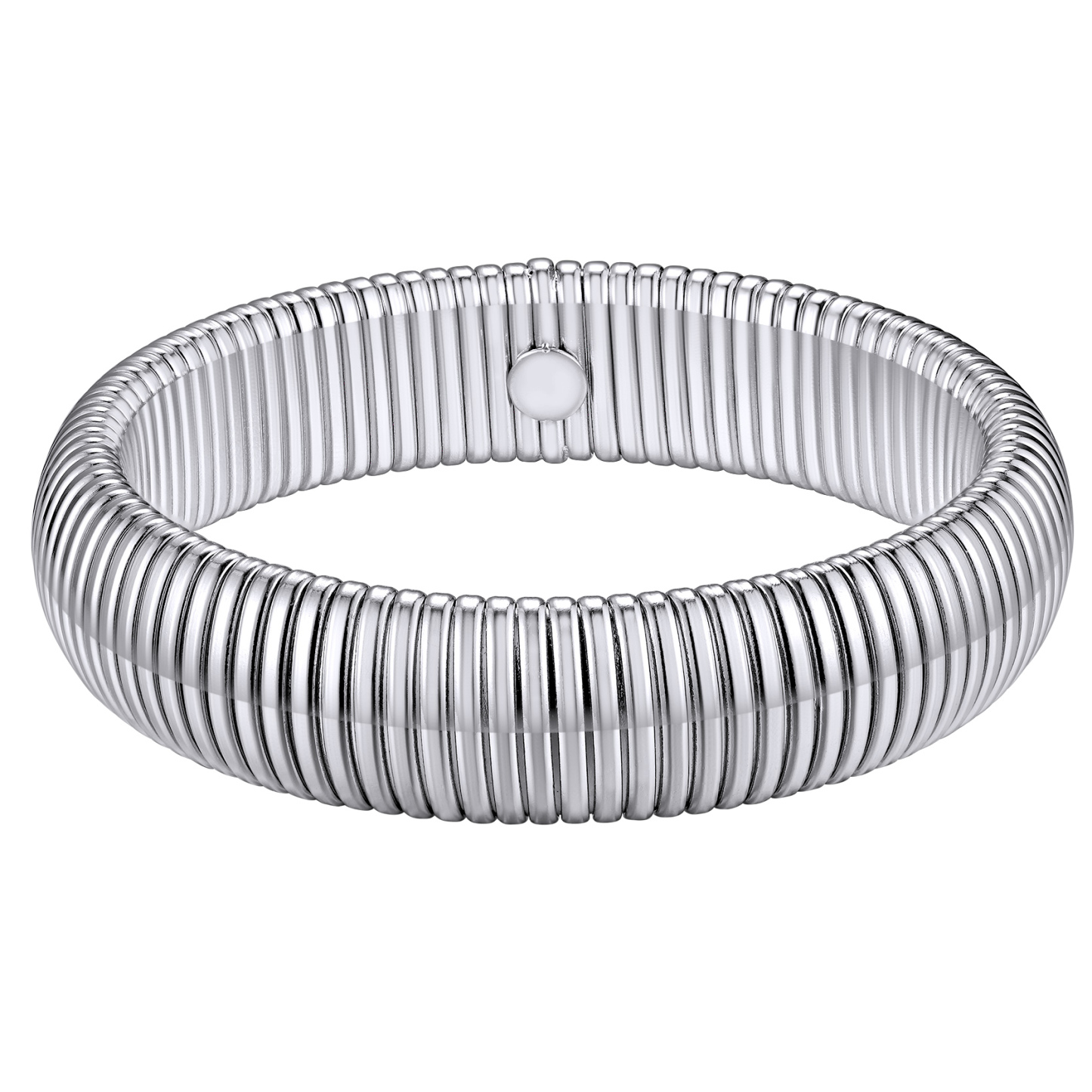 KeyStyle Bangle Bracelets for Women Snake Cobra Wide Bangle Bracelets Flexible Stretch Three Tone Twisted Bands Bracelet Birthday Jewelry Gift for Women