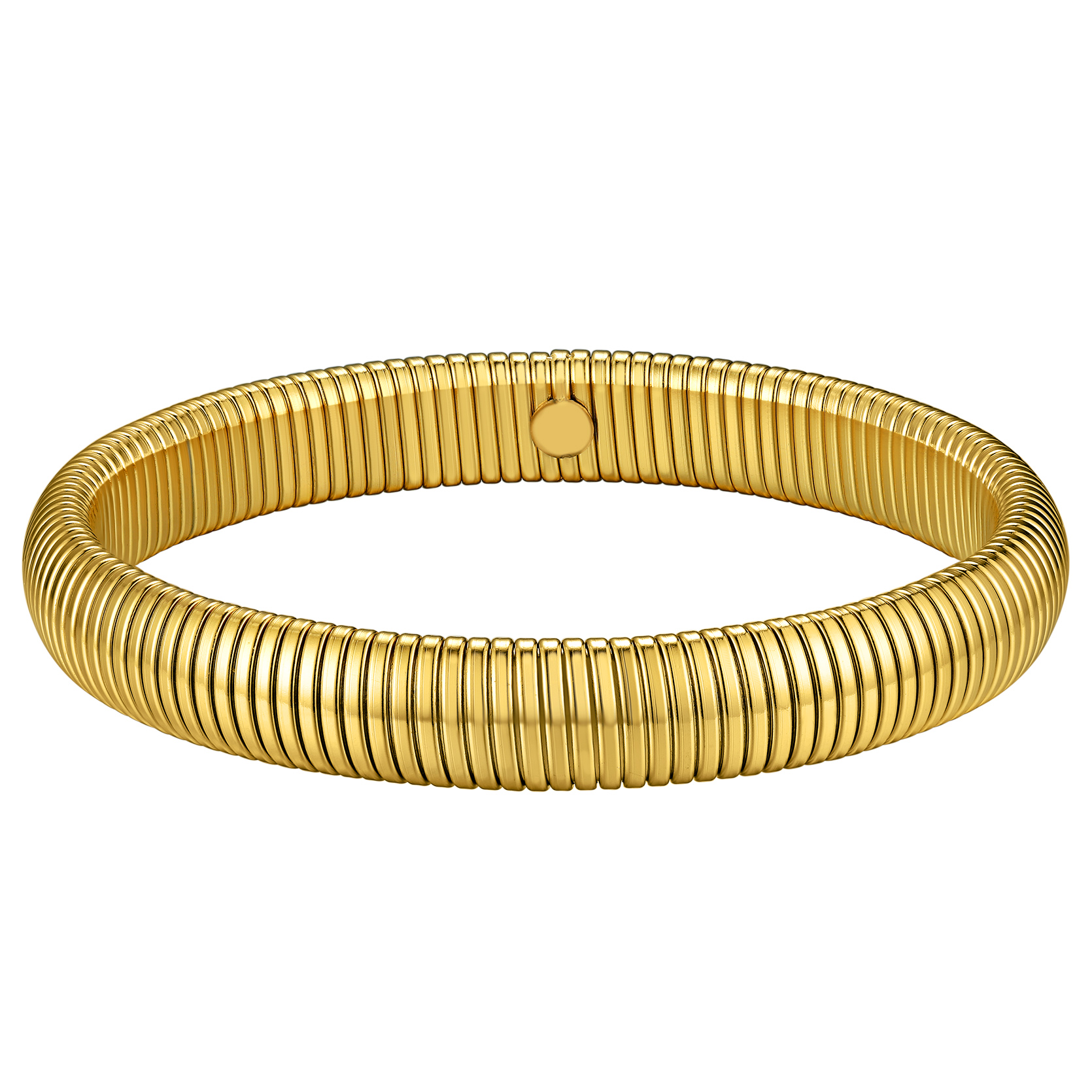 KeyStyle Bangle Bracelets for Women Snake Cobra Wide Bangle Bracelets Flexible Stretch Three Tone Twisted Bands Bracelet Birthday Jewelry Gift for Women