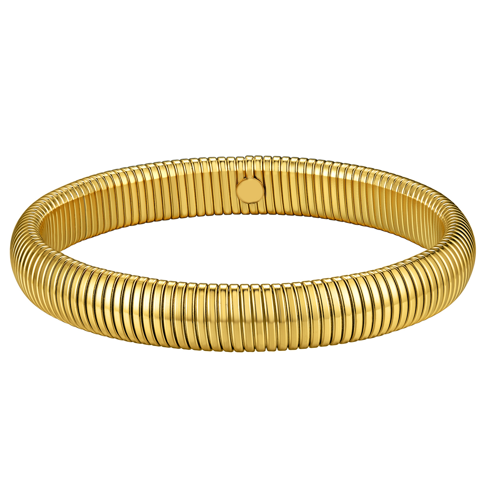 KeyStyle Bangle Bracelets for Women Snake Cobra Wide Bangle Bracelets Flexible Stretch Three Tone Twisted Bands Bracelet Birthday Jewelry Gift for Women