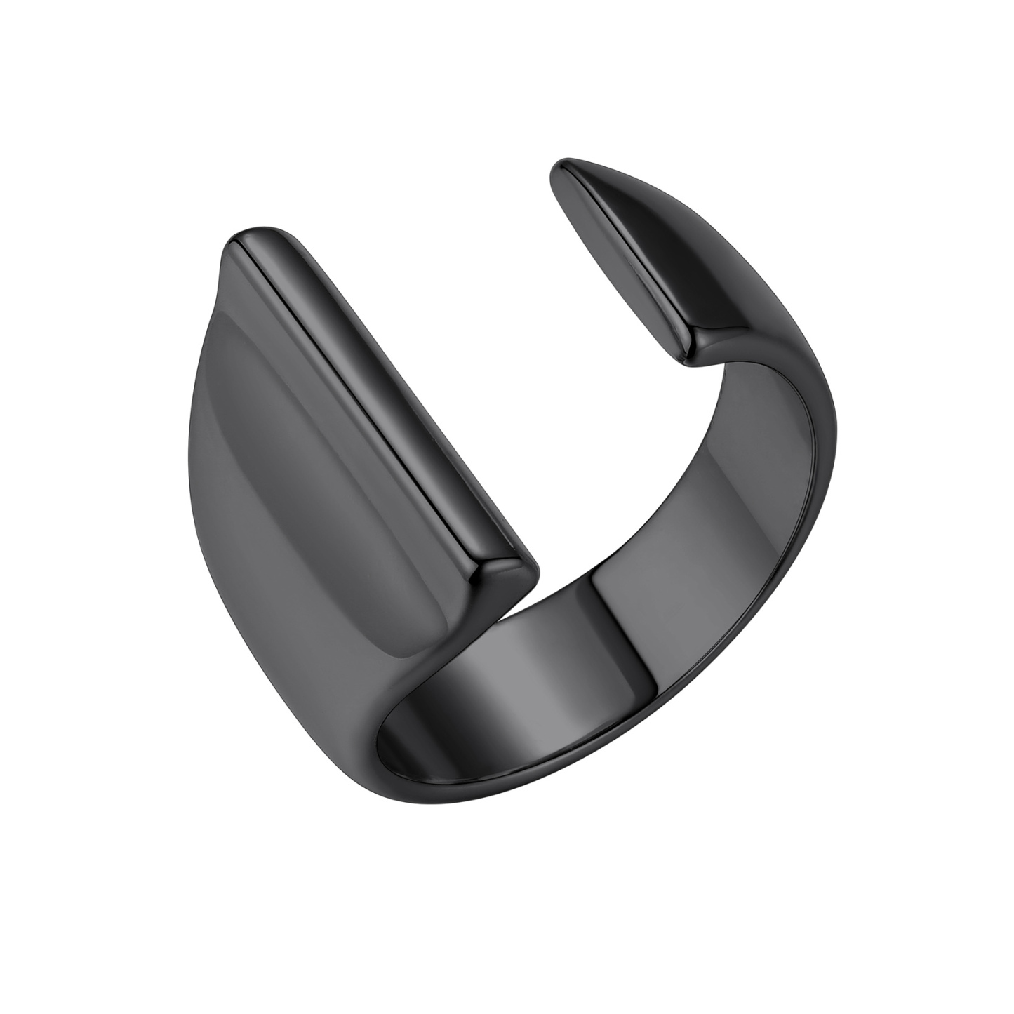 KeyStyle Gold Initial Ring for Women Alphabet Letter Ring Adjustable 14K Gold Plated Personalized Bold Statement Jewelry Stacking Ring Gifts for Her