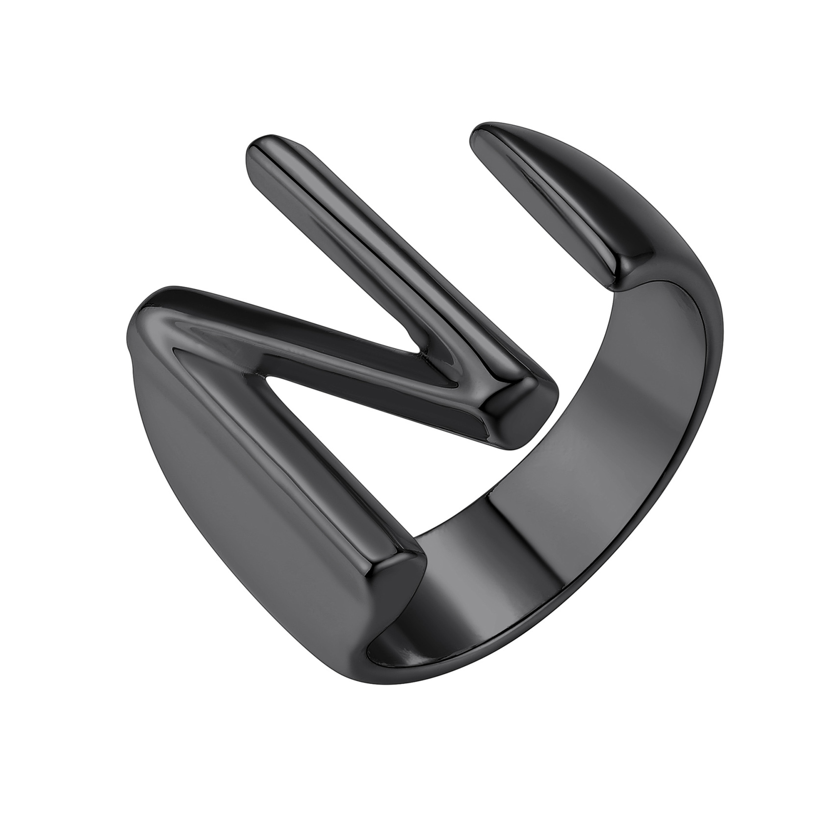 KeyStyle Gold Initial Ring for Women Alphabet Letter Ring Adjustable 14K Gold Plated Personalized Bold Statement Jewelry Stacking Ring Gifts for Her