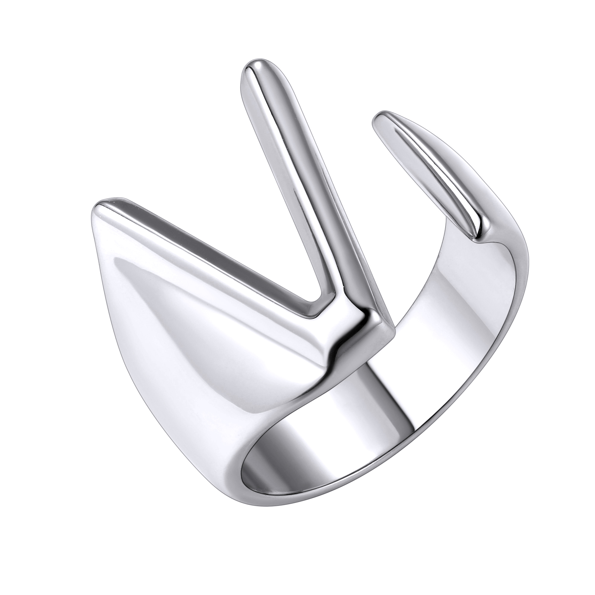 KeyStyle Gold Initial Ring for Women Alphabet Letter Ring Adjustable 14K Gold Plated Personalized Bold Statement Jewelry Stacking Ring Gifts for Her