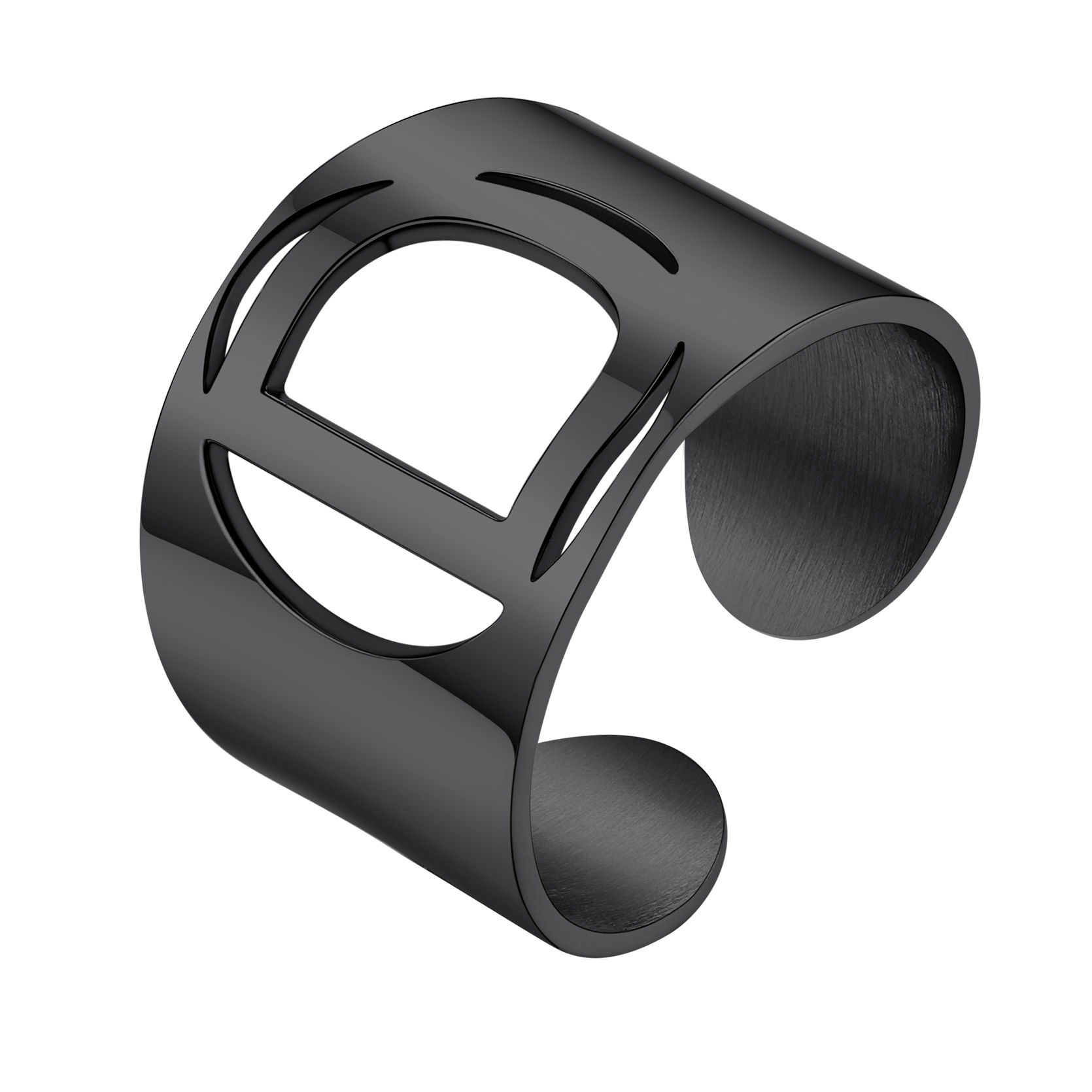 KeyStyle Gold Plated Initial Rings for Women Letter Statement Cuff Rings for Men Adjustable Jewelry Birthday Gift for Women