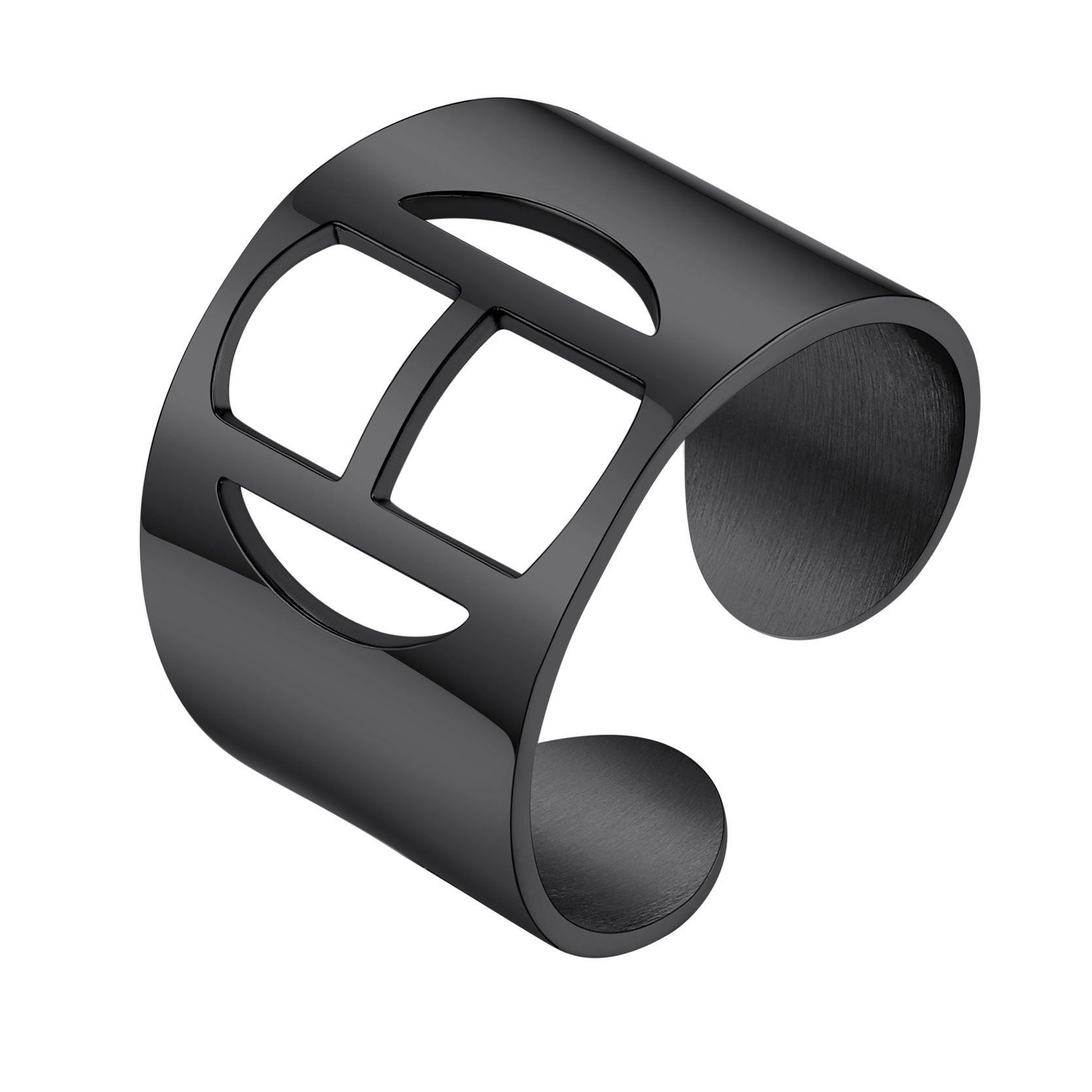 KeyStyle Gold Plated Initial Rings for Women Letter Statement Cuff Rings for Men Adjustable Jewelry Birthday Gift for Women