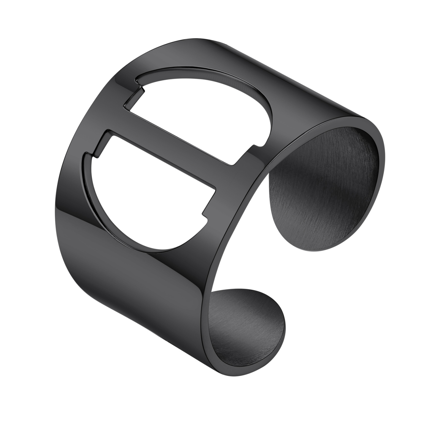 KeyStyle Gold Plated Initial Rings for Women Letter Statement Cuff Rings for Men Adjustable Jewelry Birthday Gift for Women