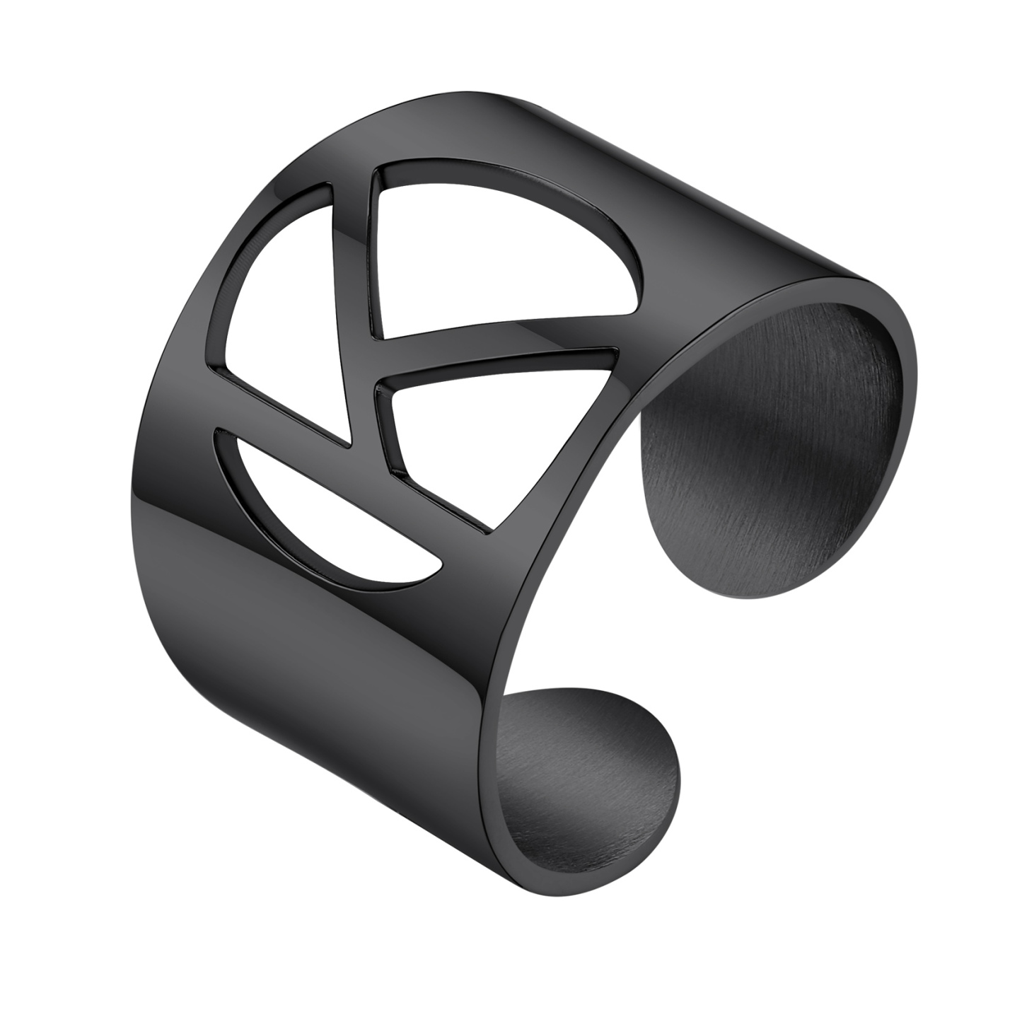 KeyStyle Gold Plated Initial Rings for Women Letter Statement Cuff Rings for Men Adjustable Jewelry Birthday Gift for Women