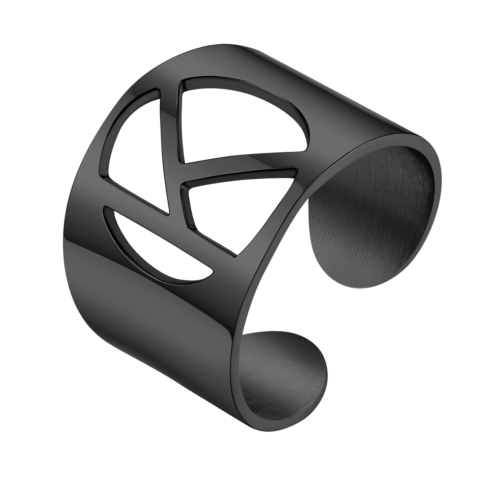 KeyStyle Gold Plated Initial Rings for Women Letter Statement Cuff Rings for Men Adjustable Jewelry Birthday Gift for Women