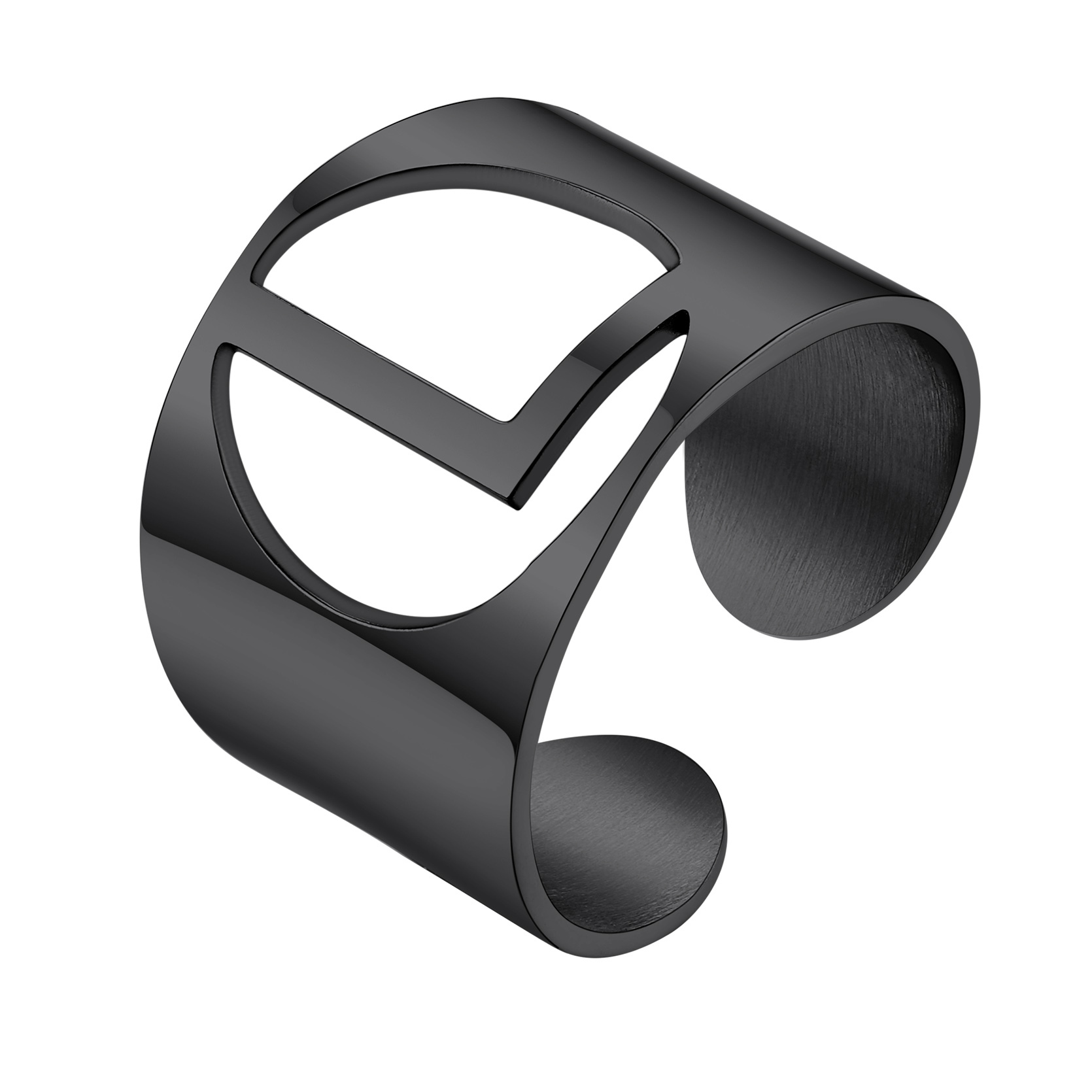 KeyStyle Gold Plated Initial Rings for Women Letter Statement Cuff Rings for Men Adjustable Jewelry Birthday Gift for Women