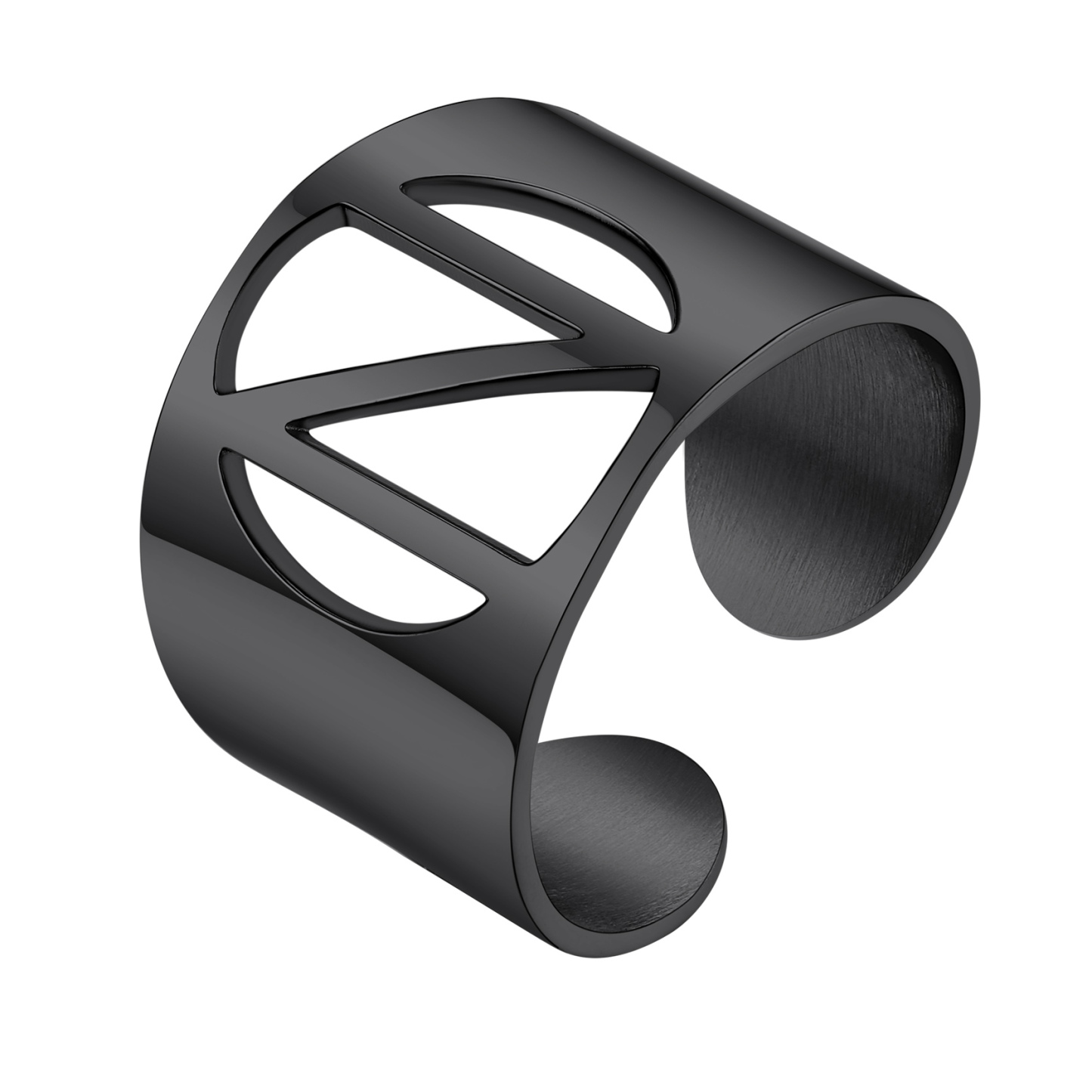 KeyStyle Gold Plated Initial Rings for Women Letter Statement Cuff Rings for Men Adjustable Jewelry Birthday Gift for Women