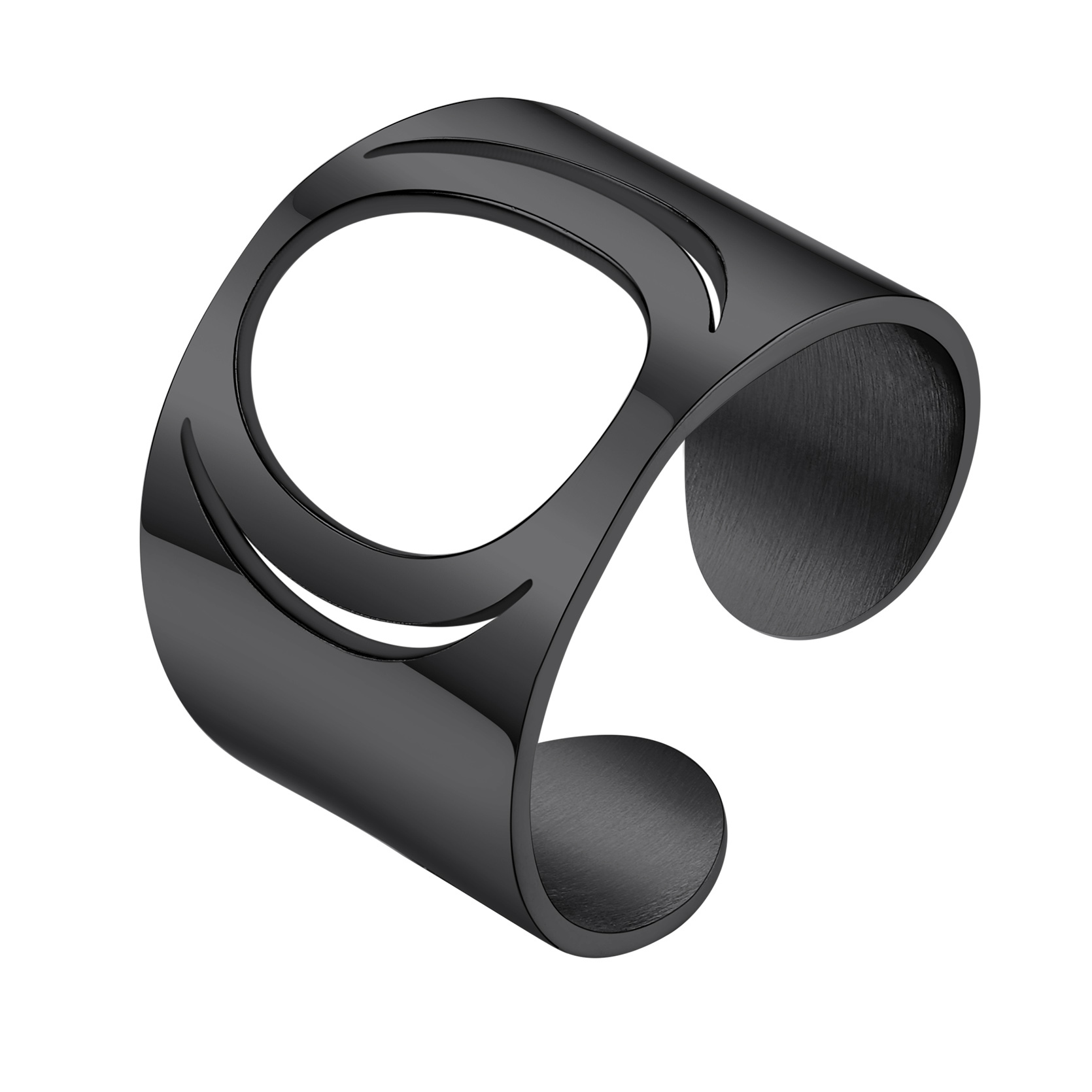 KeyStyle Gold Plated Initial Rings for Women Letter Statement Cuff Rings for Men Adjustable Jewelry Birthday Gift for Women