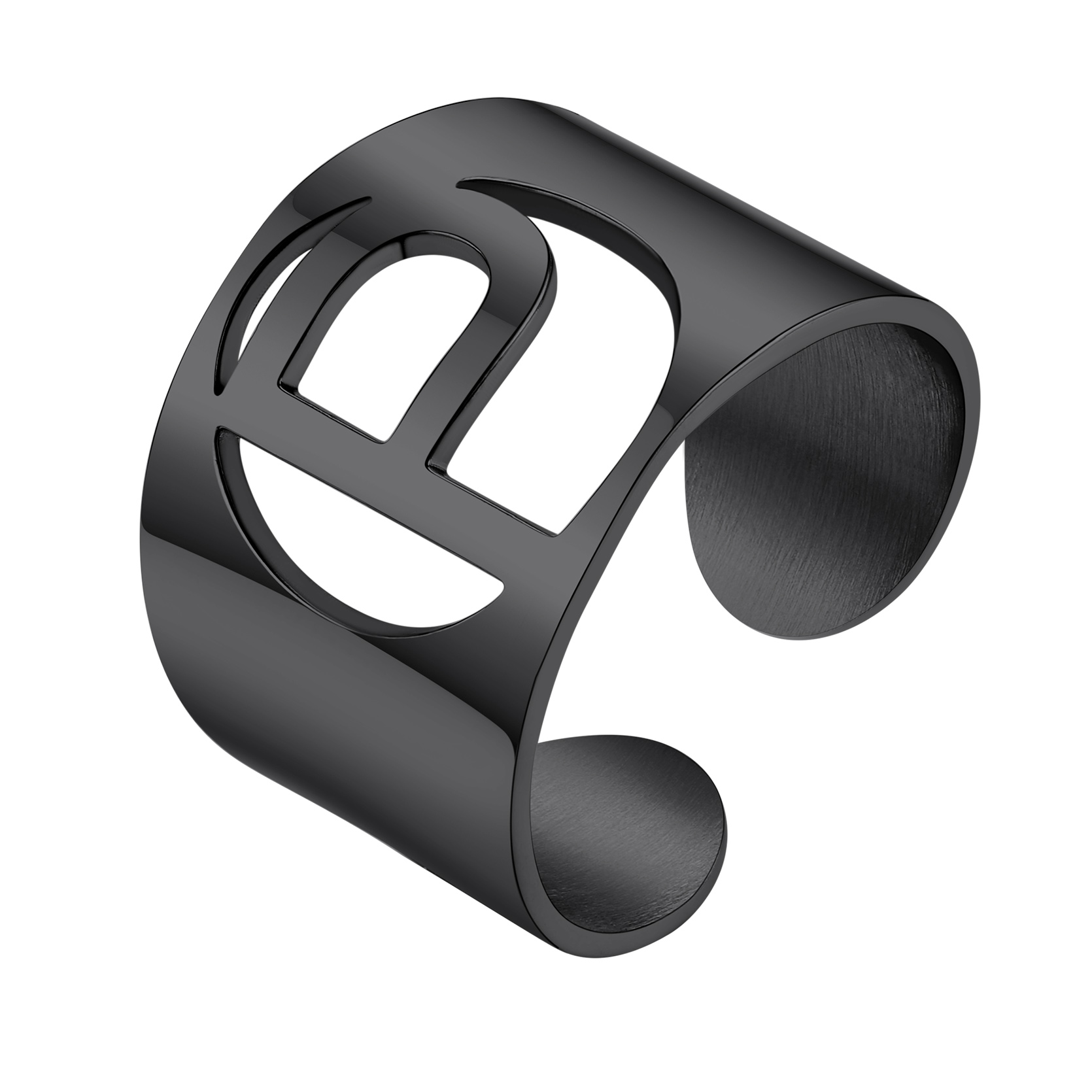 KeyStyle Gold Plated Initial Rings for Women Letter Statement Cuff Rings for Men Adjustable Jewelry Birthday Gift for Women