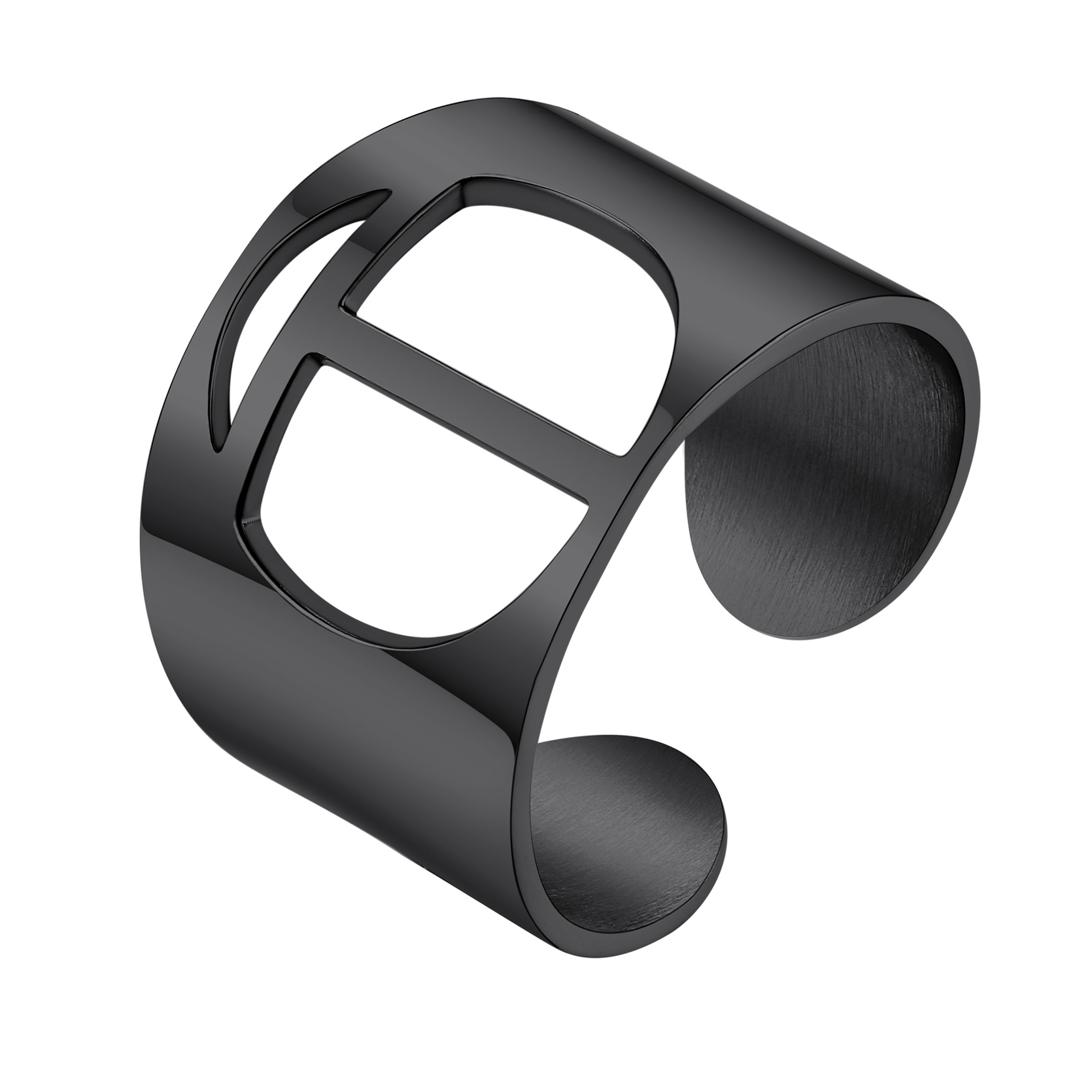 KeyStyle Gold Plated Initial Rings for Women Letter Statement Cuff Rings for Men Adjustable Jewelry Birthday Gift for Women