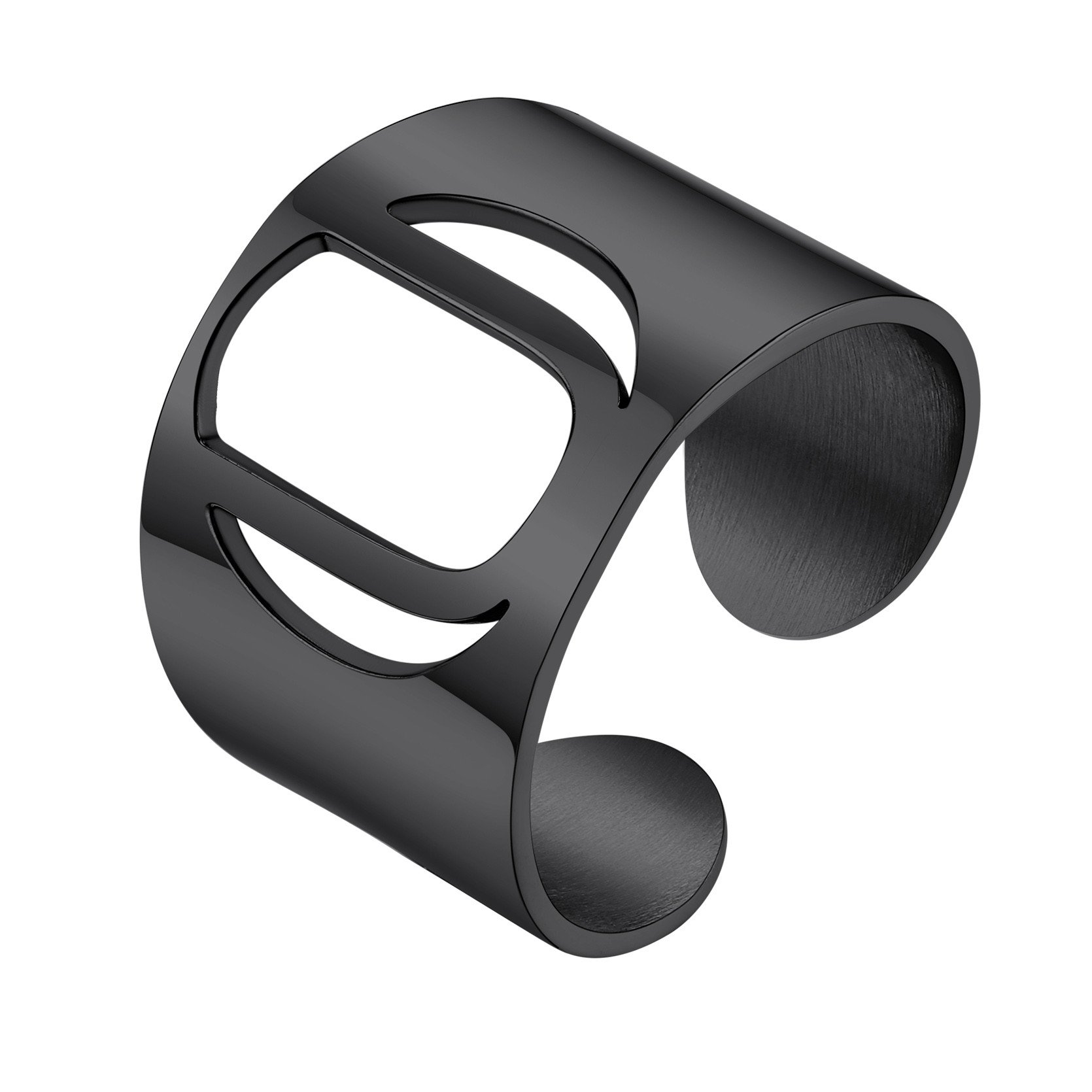 KeyStyle Gold Plated Initial Rings for Women Letter Statement Cuff Rings for Men Adjustable Jewelry Birthday Gift for Women