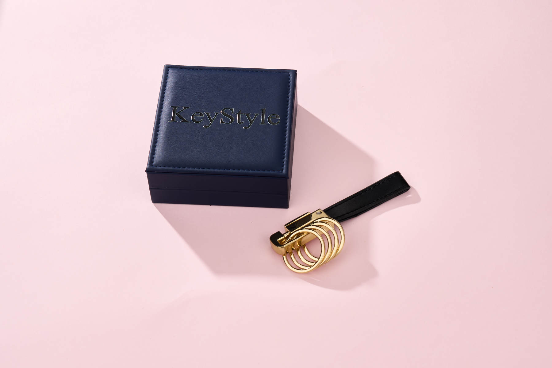 KeyStyle Leather Key Rings, Universal Key Chain Holder for Men and Women