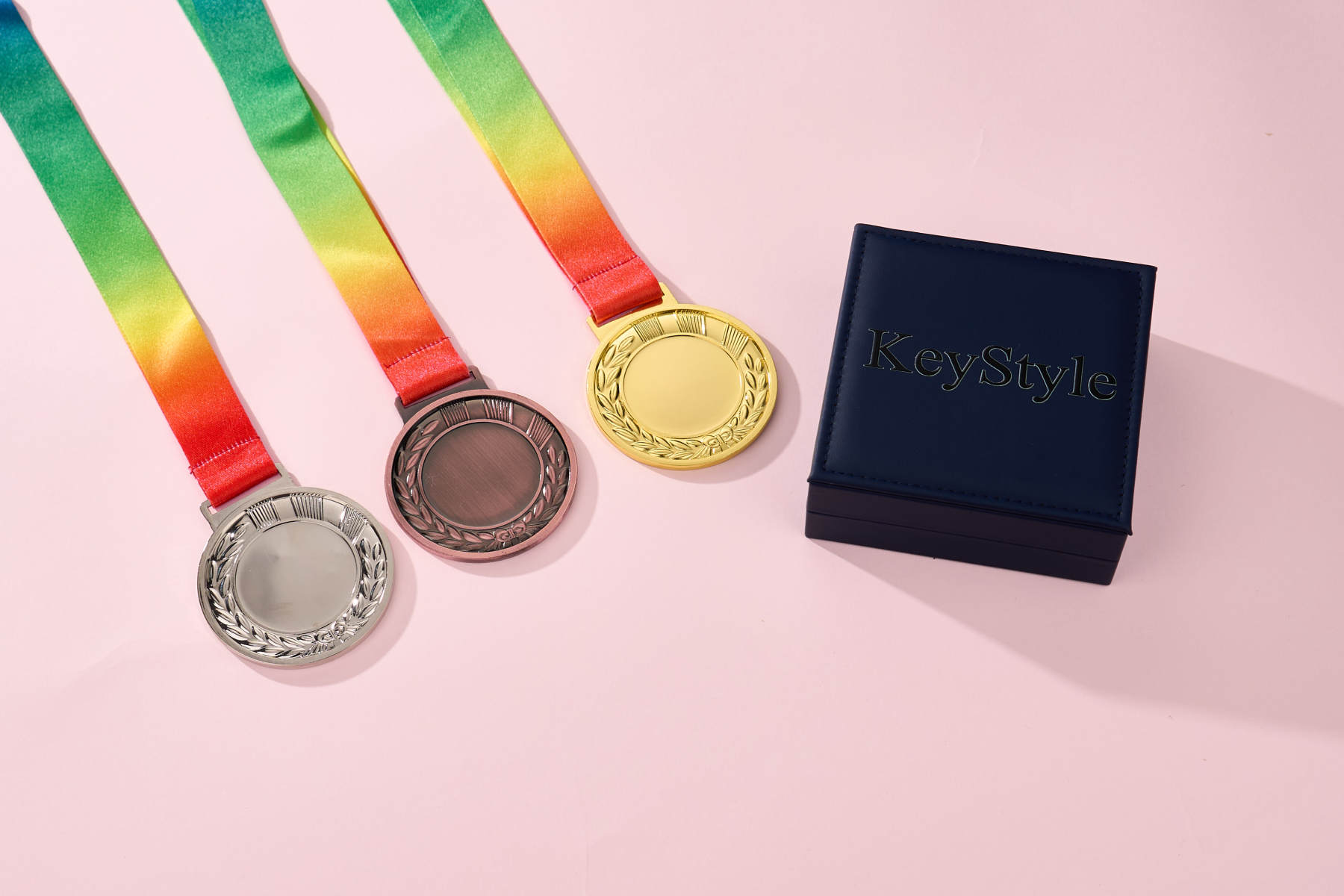 KeyStyle 3 Pcs Sports Medals for Game Basketball Football Soccer Baseball Softball Volleyball Players Medals for Team