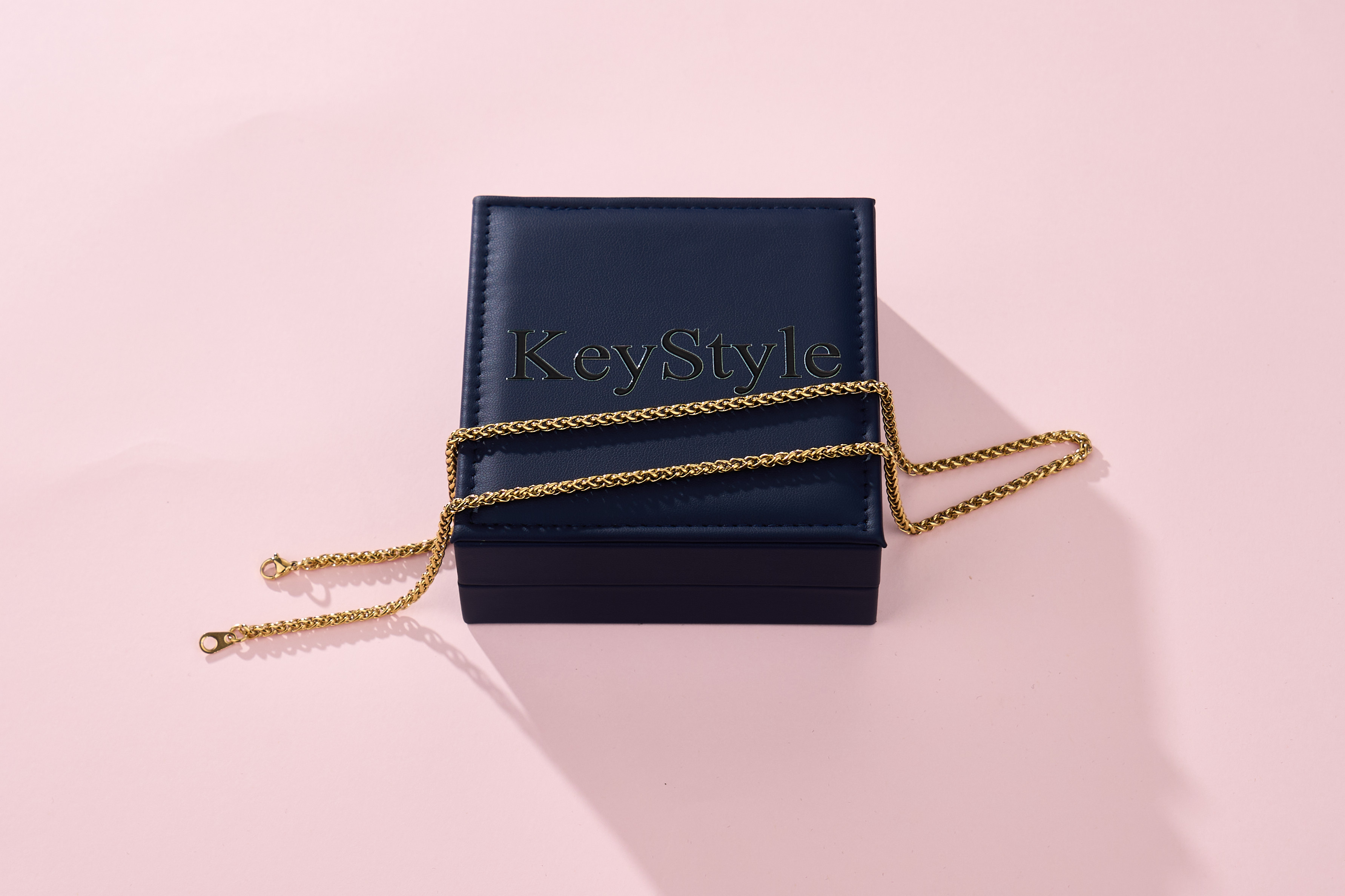 KeyStyle 14K Gold Plated Chain Necklaces for Women Men, Necklaces with Gift Box