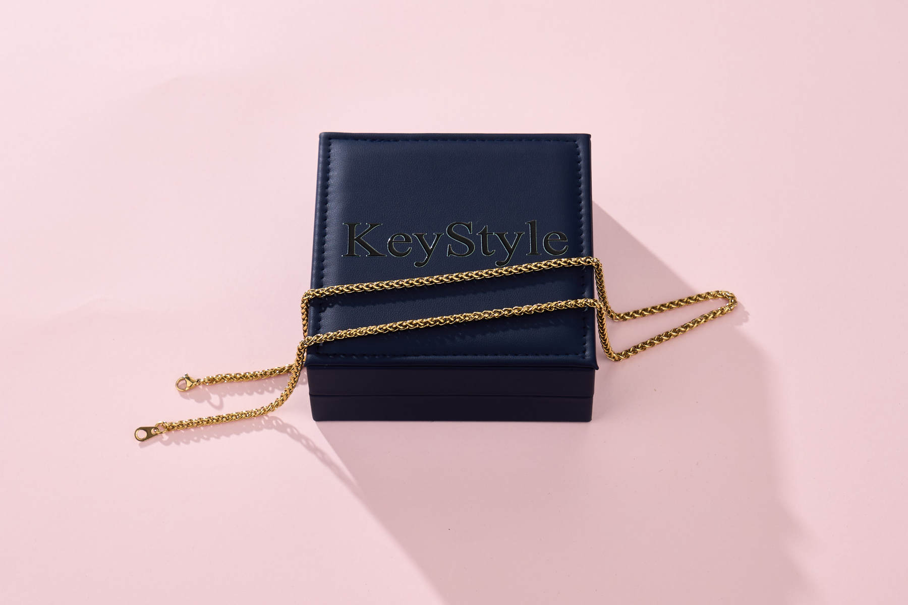 KeyStyle 14K Gold Plated Chain Necklaces for Women Men, Necklaces with Gift Box
