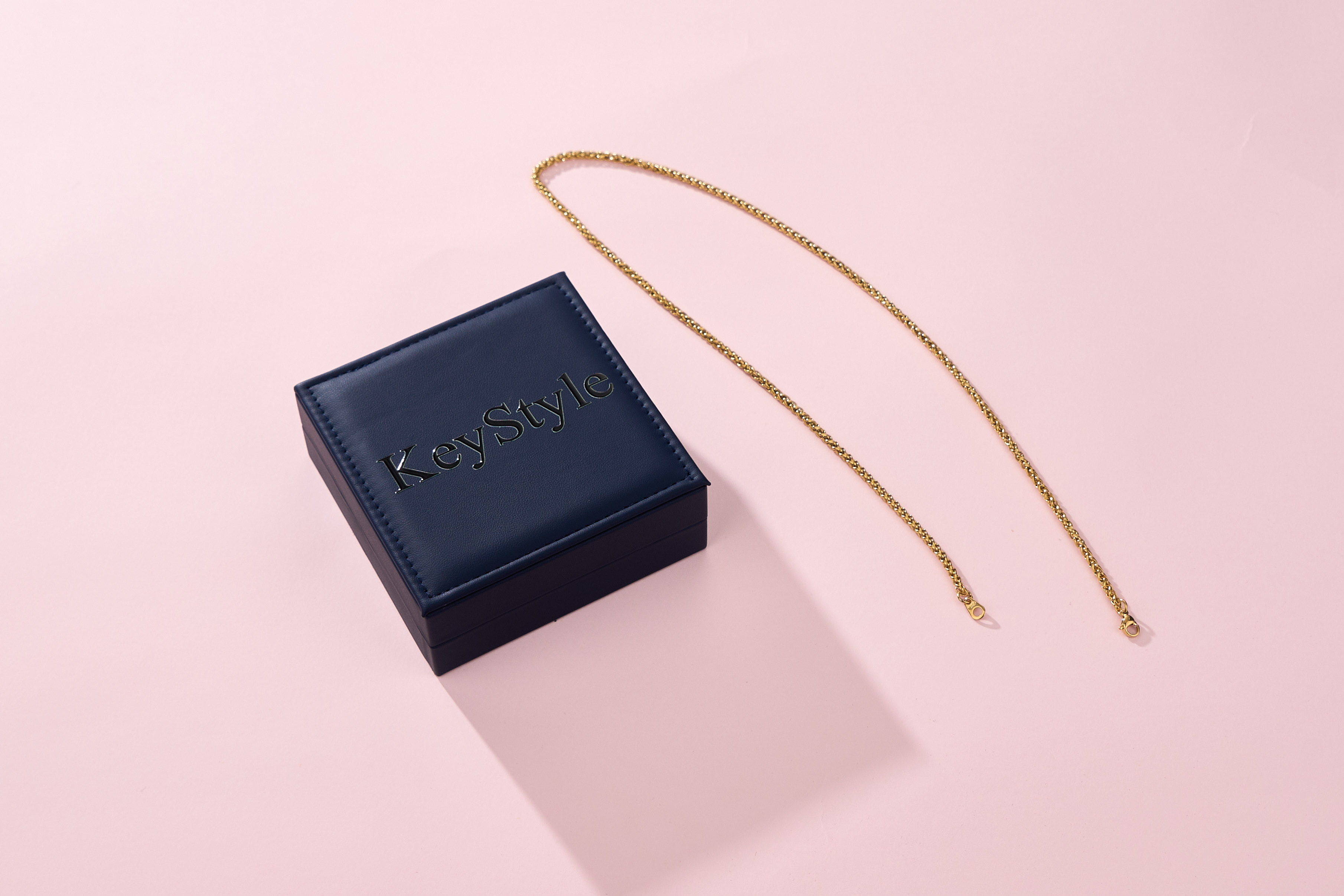KeyStyle 14K Gold Plated Chain Necklaces for Women Men, Necklaces with Gift Box