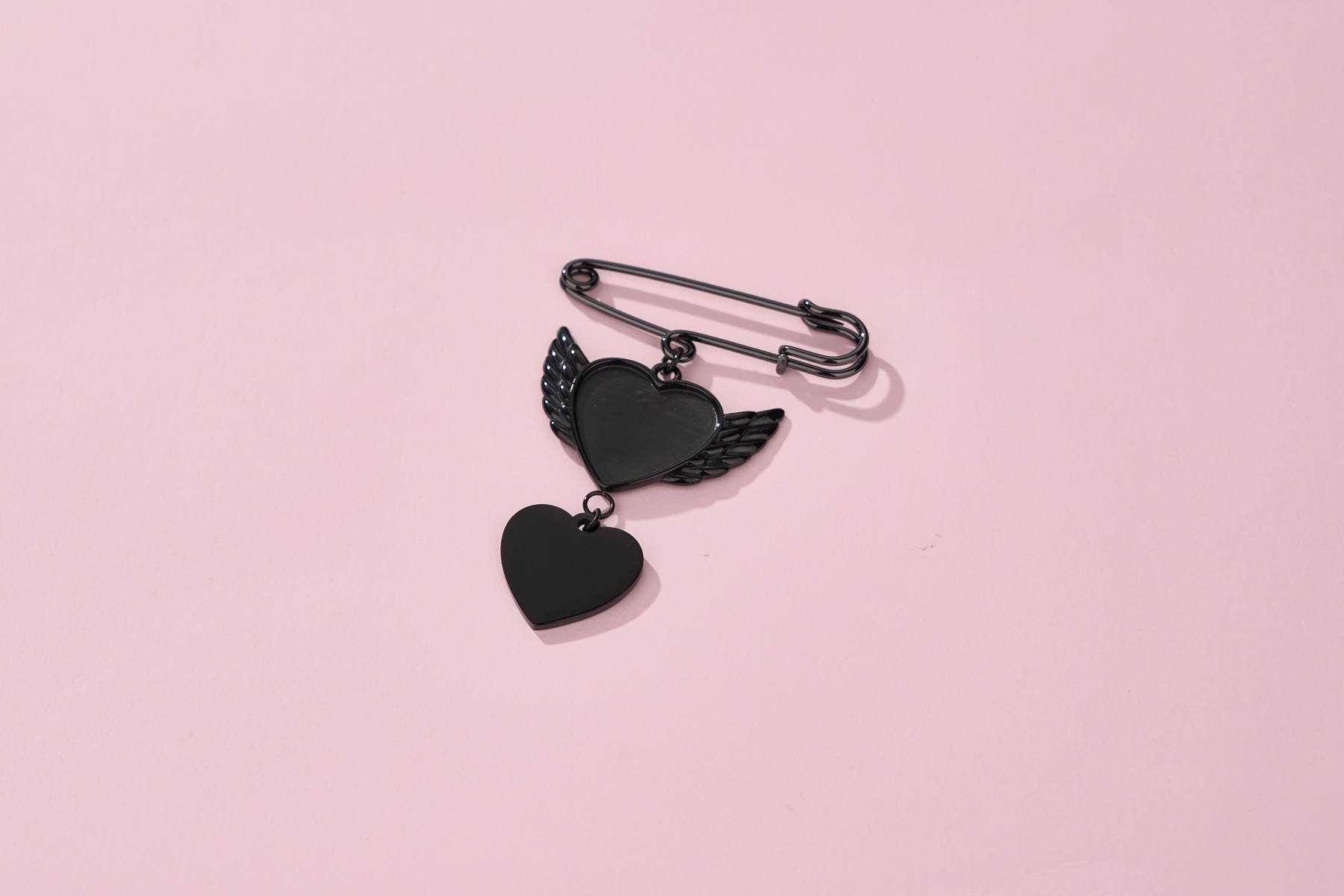 KeyStyle Custom Photo Lapel Pins for Women Men, Heart Wings Personalized Lapel Pins Gift for Women Men