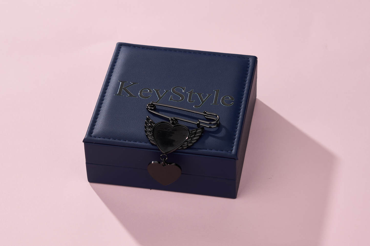 KeyStyle Custom Photo Lapel Pins for Women Men, Heart Wings Personalized Lapel Pins Gift for Women Men