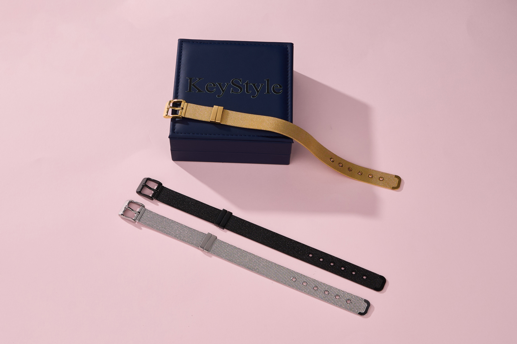 KeyStyle Watch Chains Stylish Universal Metal Strap for Watch with Gift Case
